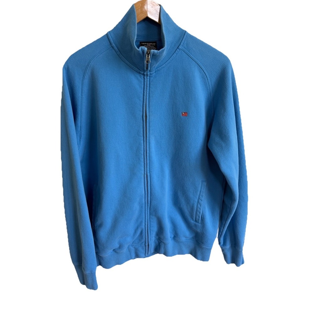 Ralph Lauren Polo Jeans Co Full Zip Sweatshirt Jacket Large 90s Vintage